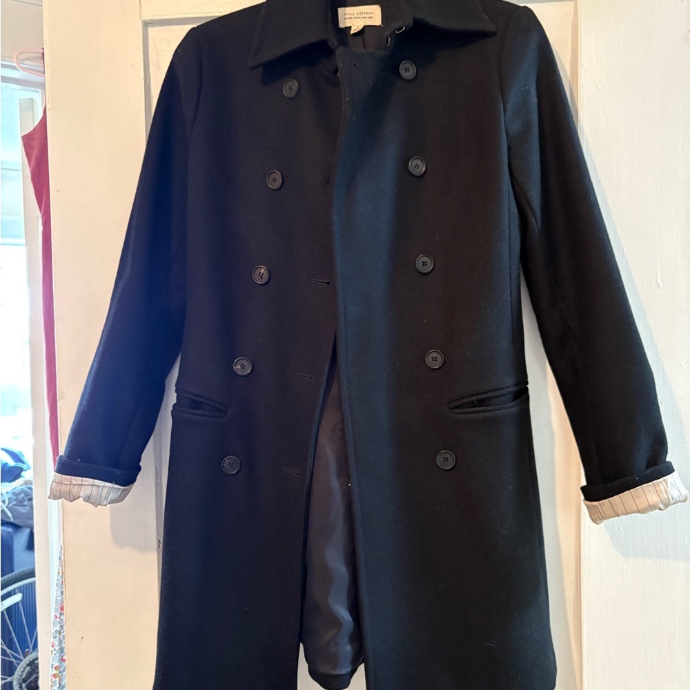 Nili Lotan Midnight Double-Breasted Jacket
